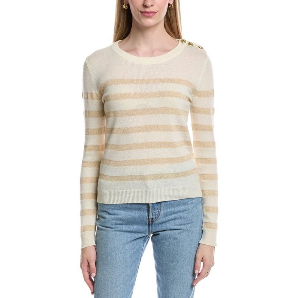 Maison Heritage Womens  Zarol Cashmere Sweater, Gold